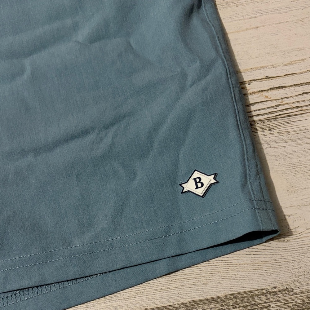 BURLEBO Light Blue Men's Shorts - Picture 3 of 11